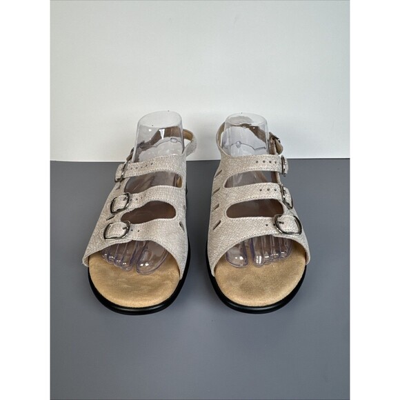 SAS Mystic‎ Tripad Comfort Tri-Strap Slingback Leather Sandals Women’s Size 8 WW - Picture 3 of 12